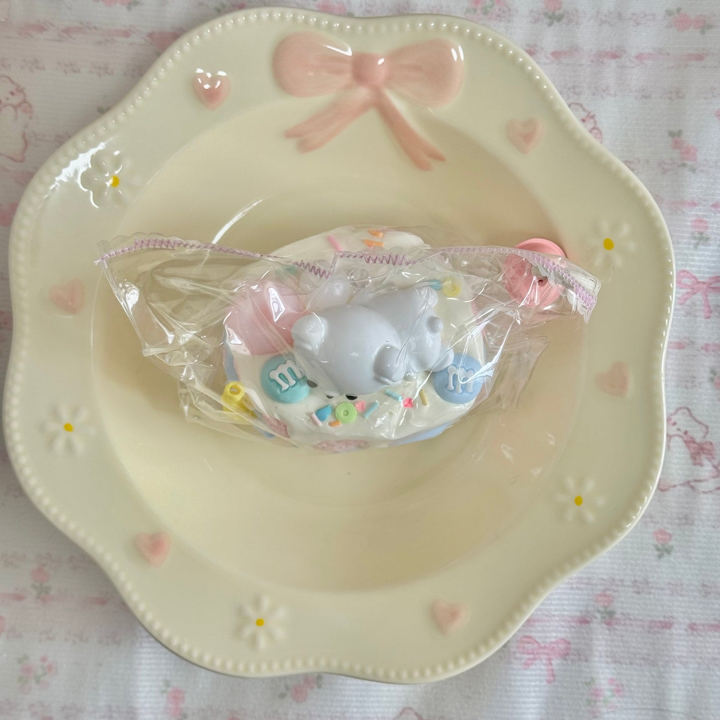 Bear Pink Strawberry Cake Soft Squishy