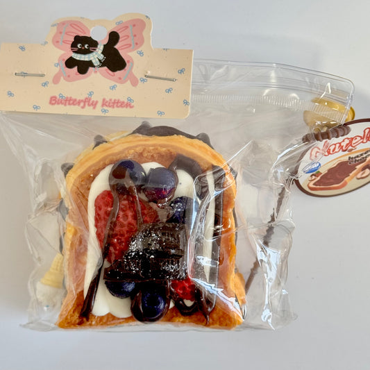 code-105-Fruit and Cream Toast Squishy Stress Relief Toy