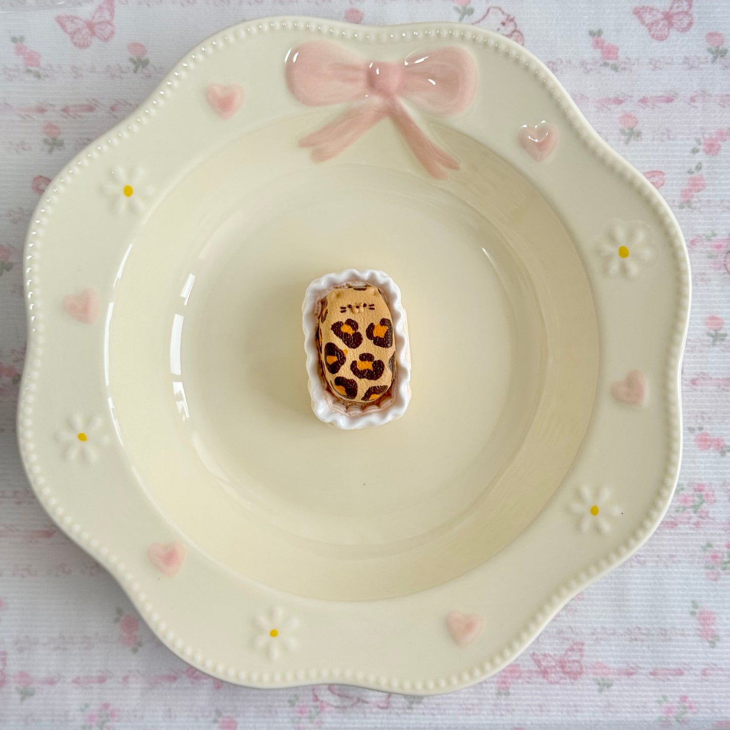 code-126-Small Cheetah Leopard Texture Kitty Cat Squishy