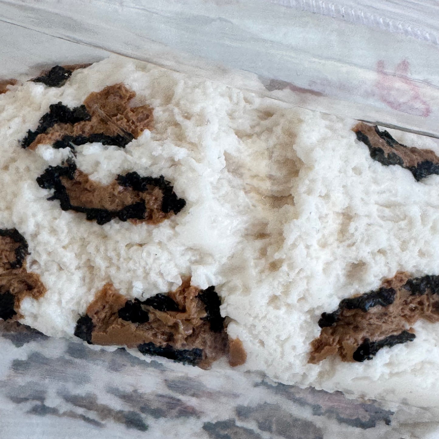 code-125-Cheetah Leopard Texture Toast-2 Layer Peelable Squishy