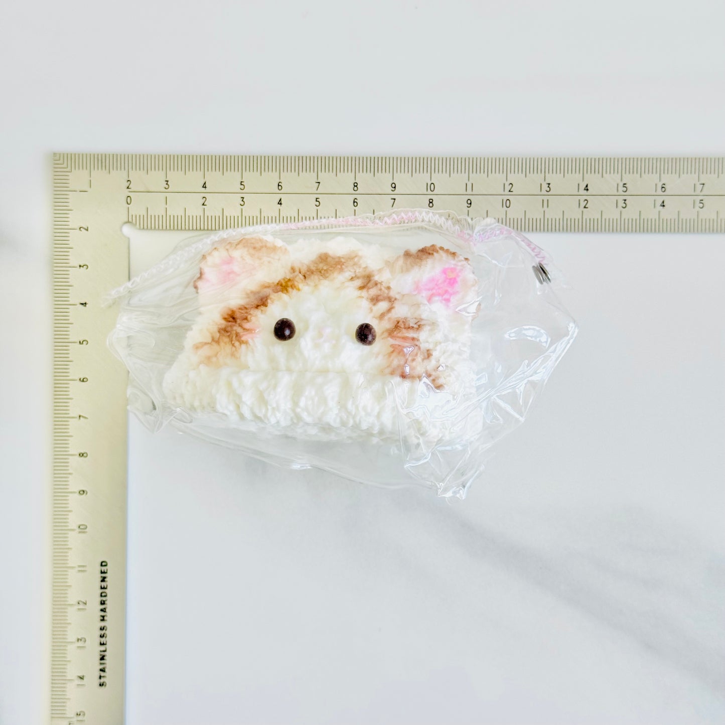 code-124-Fluffy Kitty Cat Texture Squishy Stress Relief Toy