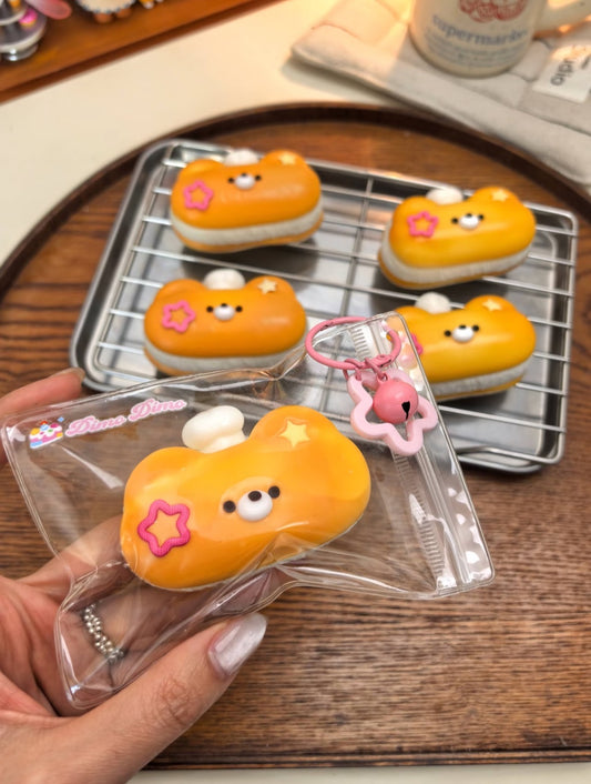 code-102-Small Bear Bread Style Squishy Stress Relief Toy